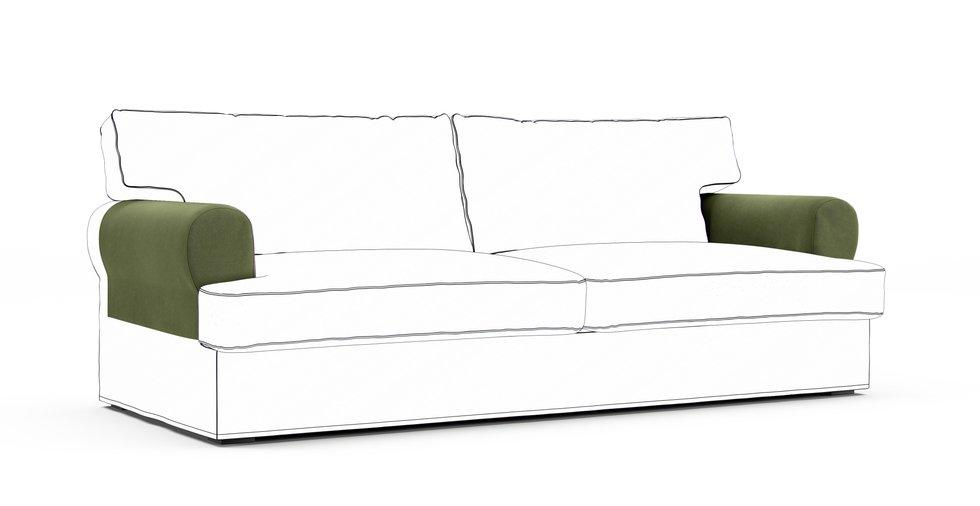 Ekeskog Armrest Protector Covers — Add On - Signature Microfiber Forest Green