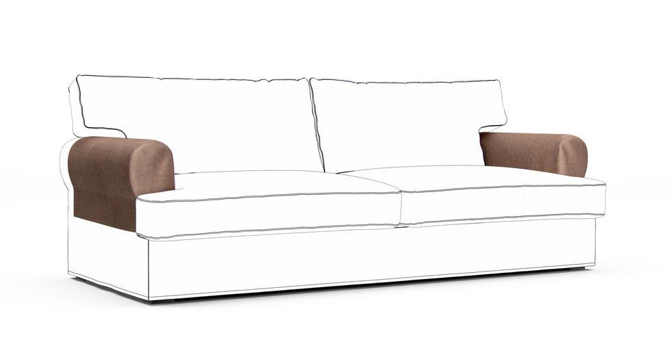 Ekeskog Armrest Protector Covers — Add On - Signature Velvet Hazel
