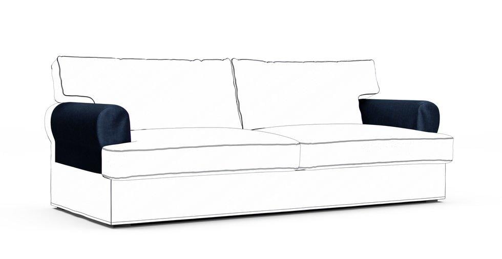 Ekeskog Armrest Protector Covers — Add On - Signature Velvet Midnight