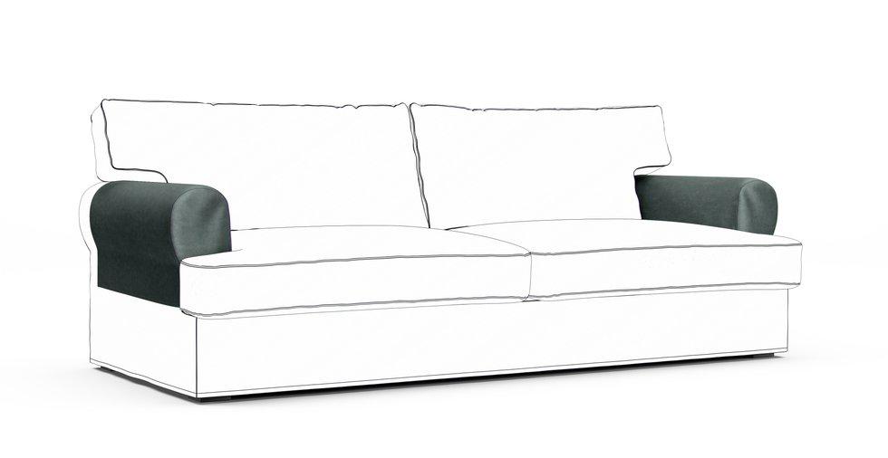 Ekeskog Armrest Protector Covers — Add On - Signature Velvet Eucalyptus