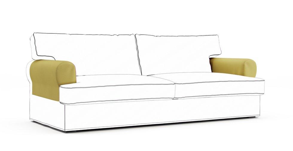 Ekeskog Armrest Protector Covers — Add On - Care+ Tweed Amber