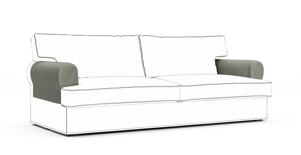 Ekeskog Armrest Protector Covers — Add On - Everyday Cotton Silver Sage