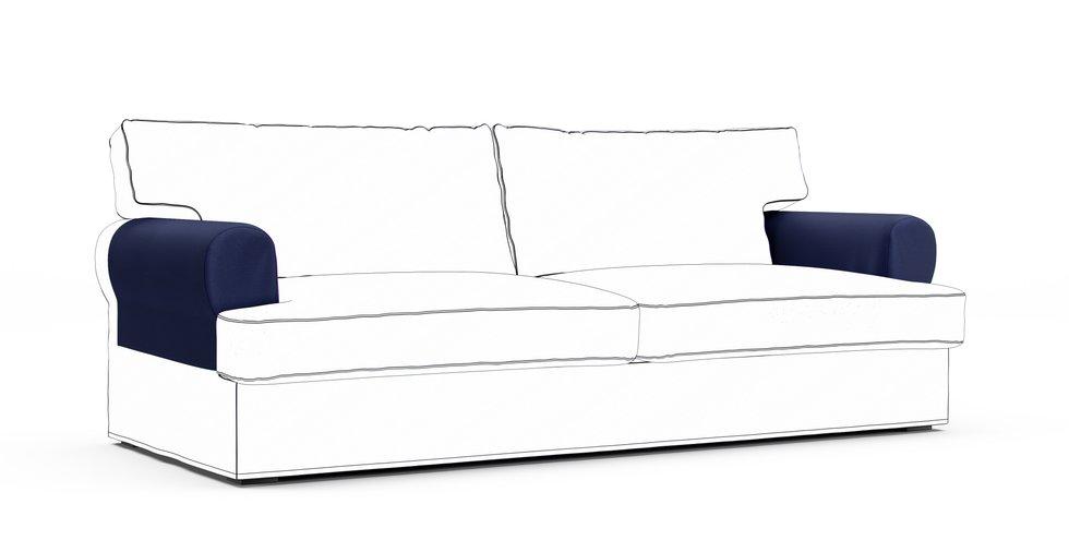 Ekeskog Armrest Protector Covers — Add On - Everyday Cotton Navy