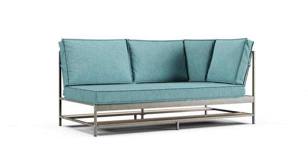 Ekebol Sofa Cushion Covers - Care+ Tweed Mineral Blue