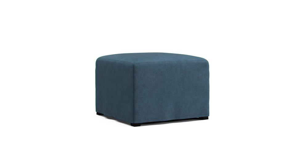 Ekenas Footstool Cover - Care+ Tweed Teal