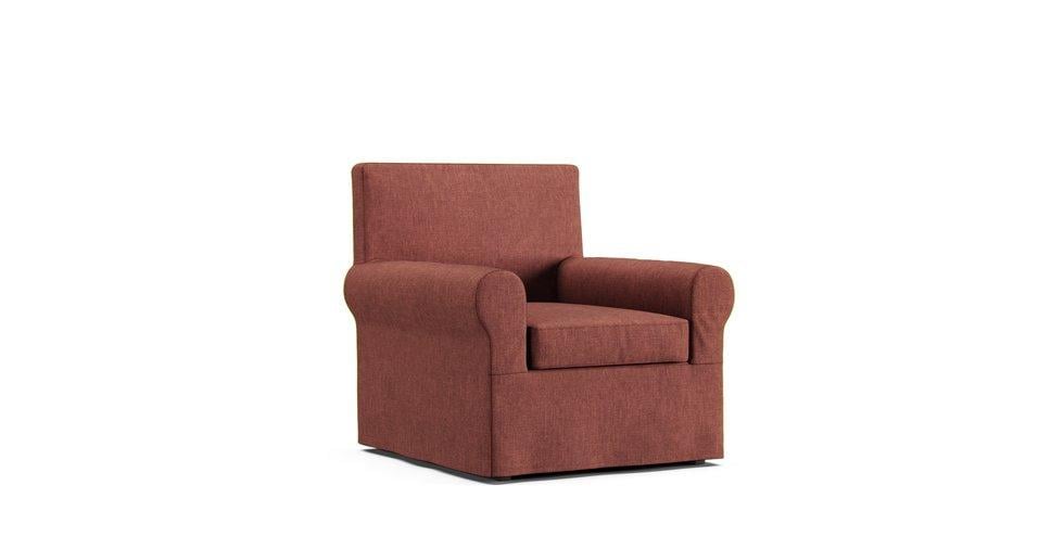 Housse de fauteuil Ektorp Jennylund - Care+ Tweed Sunset