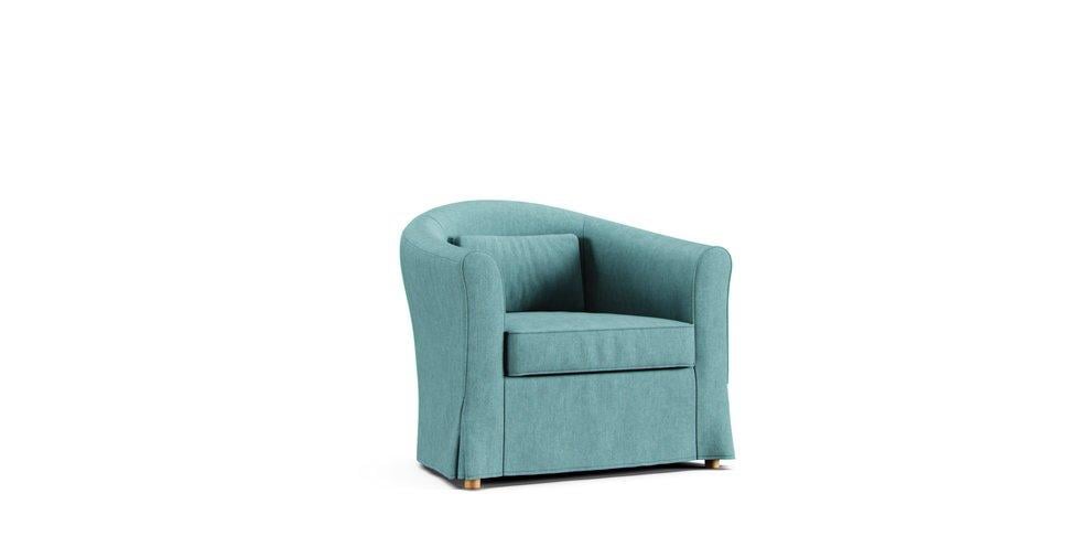 Housse de fauteuil Ektorp Tullsta - Care+ Tweed Mineral Blue