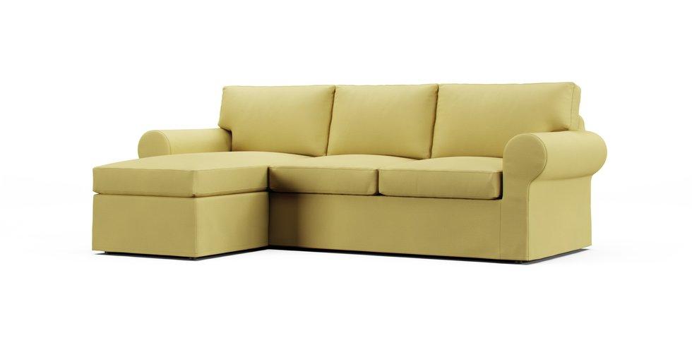 Uppland Sofa with Chaise Cover - Care+ Tweed Amber