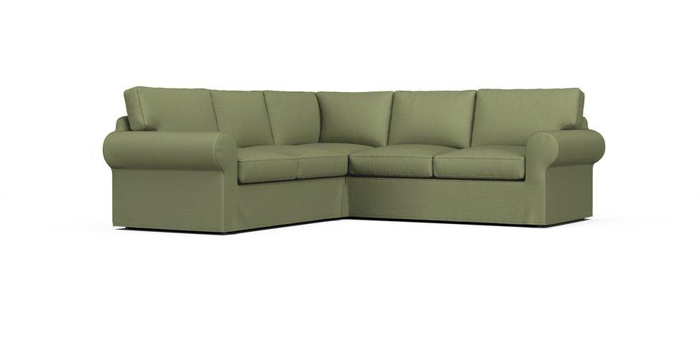 Uppland 4-Seat Corner Sectional Cover - Care+ Canvas Sage