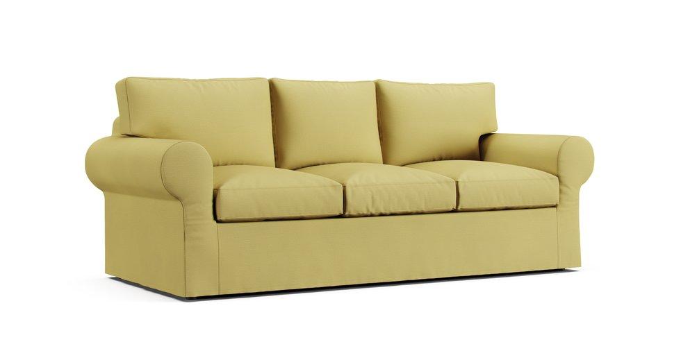 Housse de canapé convertible Ektorp 3 places - Care+ Tweed Amber