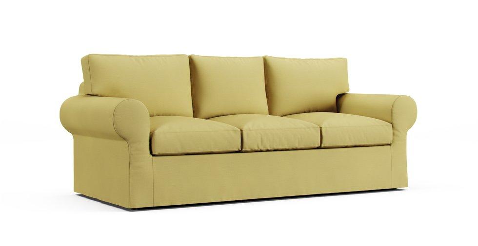 Housse de canapé Ektorp 3 places - Care+ Tweed Amber