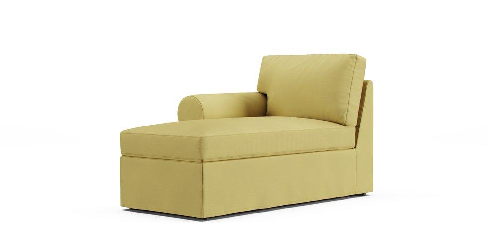 Housse de méridienne gauche Ektorp - Care+ Tweed Amber