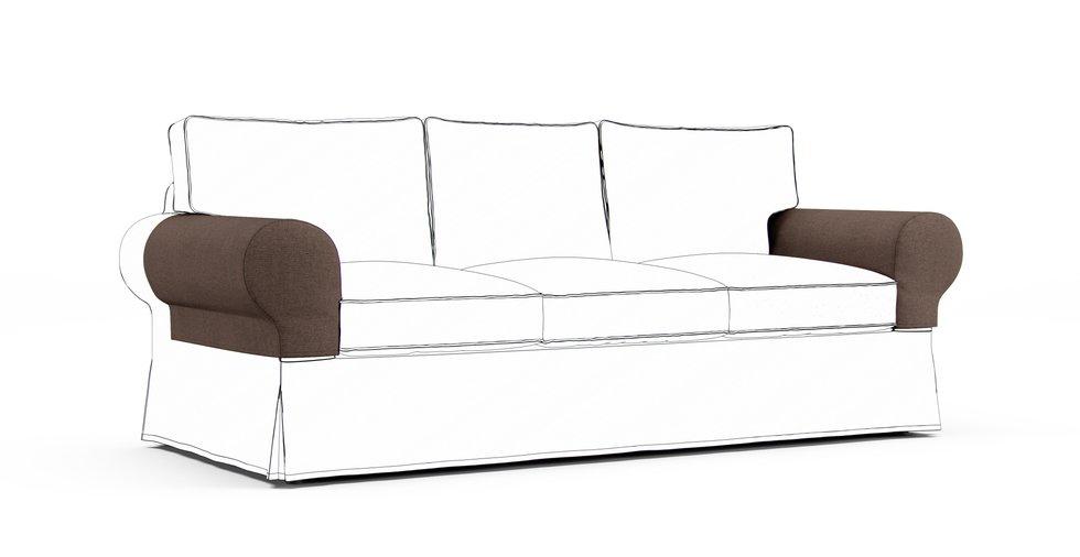 Ektorp Armrest Protector Covers — Add On - Mod Chenille Espresso