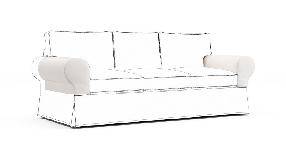 Ektorp Armrest Protector Covers — Add On - Signature Microfiber Cream