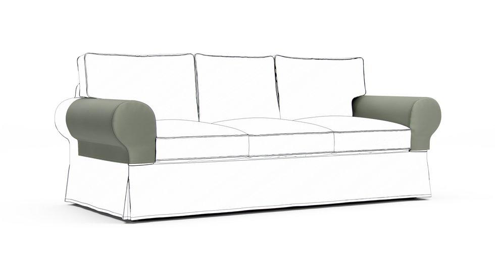 Ektorp Armrest Protector Covers — Add On - Everyday Cotton Silver Sage