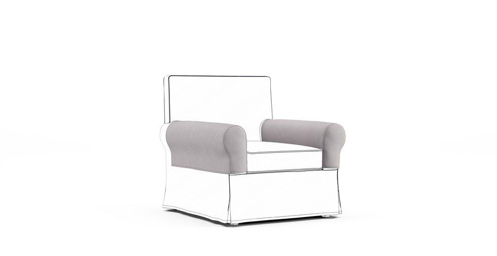 Ektorp Jennylund Armrest Protector Covers — Add On - Everyday Weave Pebble