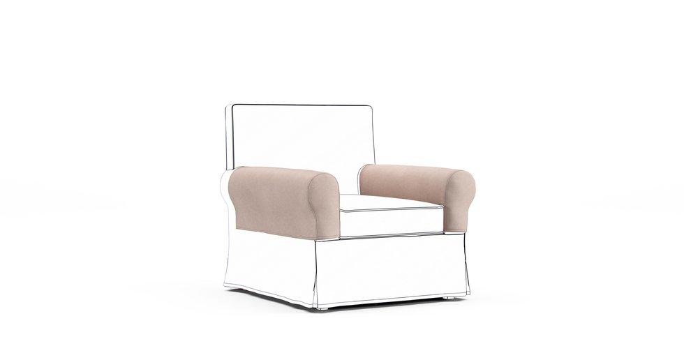 Ektorp Jennylund Armrest Protector Covers — Add On - Signature Microfiber Sand