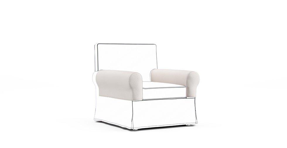 Ektorp Jennylund Armrest Protector Covers — Add On - Mod Boucle Cream