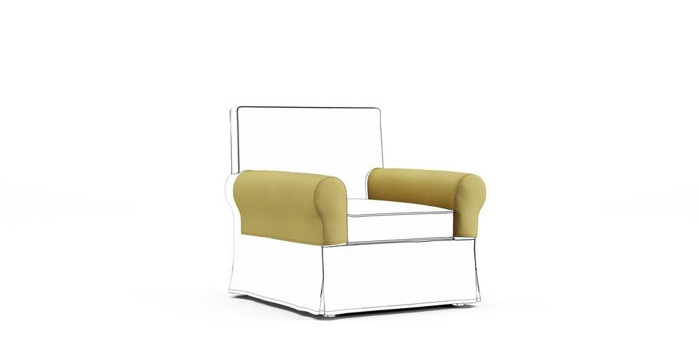 Protecteur d'accoudoir Ektorp Jennylund - Care+ Tweed Amber