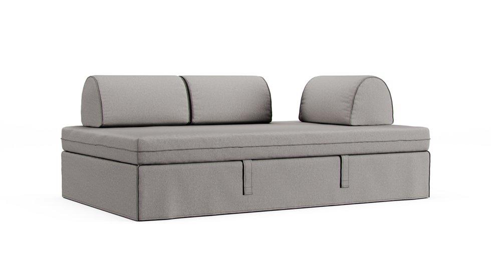 Flottebo Sofa Bed Cover (120cm) - Care+ Canvas Ash