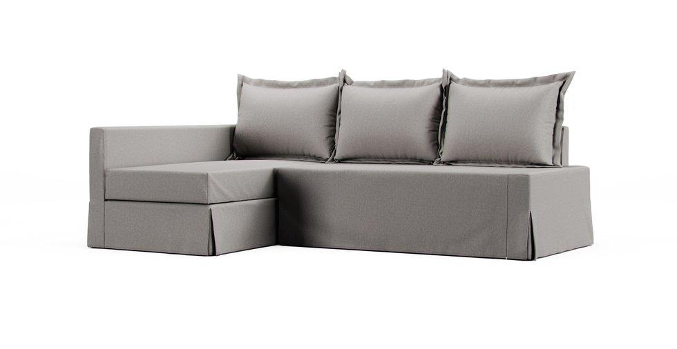 Friheten Corner Sofa-Bed Cover - Care+ Canvas Ash