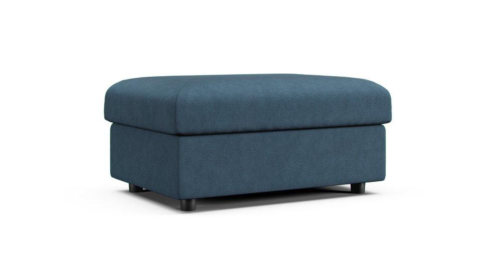 Finnala Footstool Cover - Care+ Tweed Teal