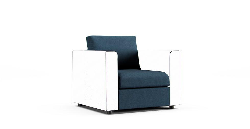 Finnala 1 Seat Section Cover - Care+ Tweed Teal