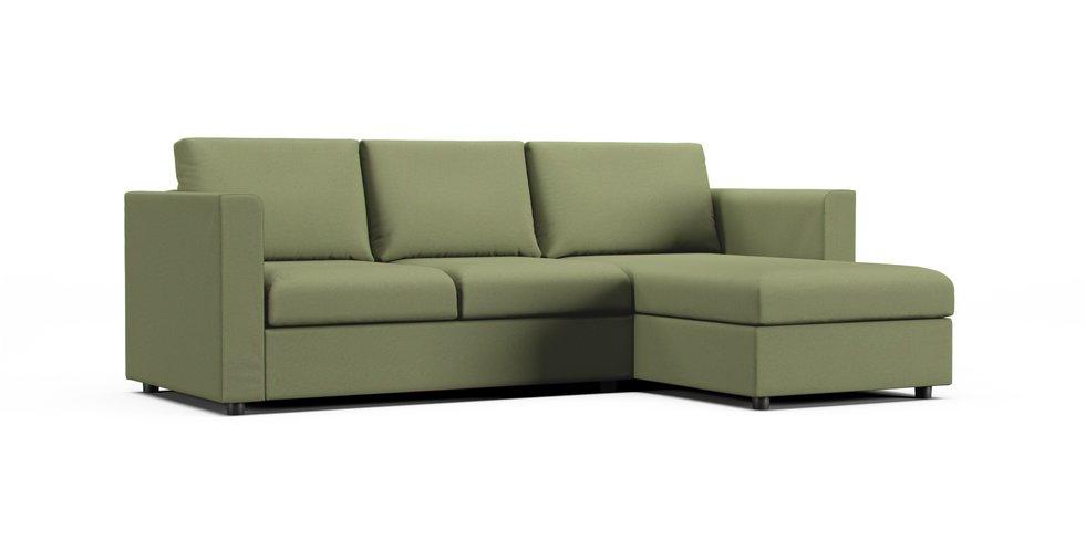 Finnala Sofa with Chaise Cover - Care+ Canvas Sage