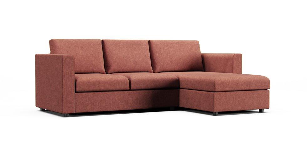 Finnala Sofa with Chaise Cover - Care+ Tweed Sunset