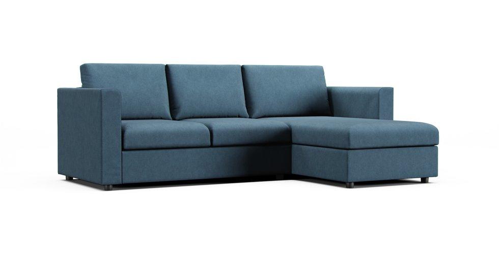 Finnala Sofa with Chaise Cover - Care+ Tweed Teal