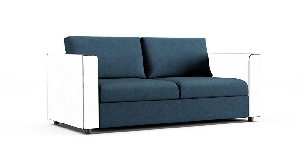 Finnala Loveseat Sleeper Section Cover - Care+ Tweed Teal