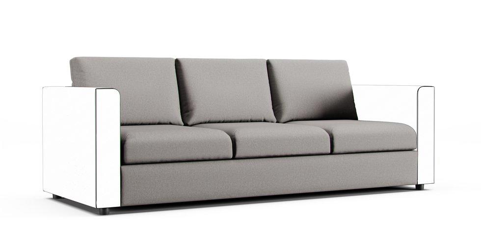 Finnala 3 Seat Section Cover - Care+ Canvas Ash