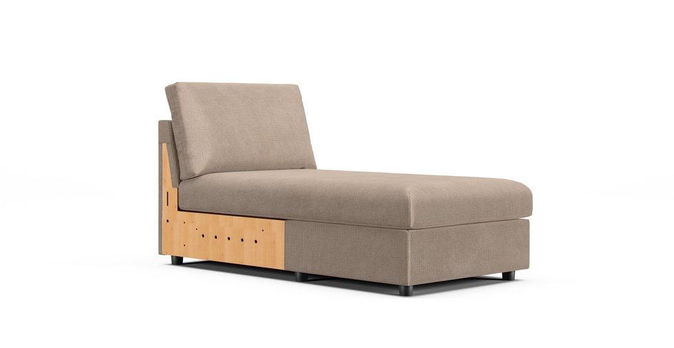 Mod Basketweave Flax