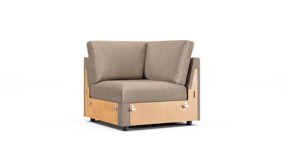 Mod Basketweave Flax