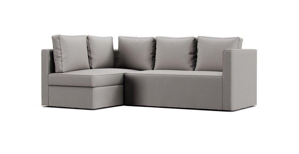 Fagelbo Chaise Sofa Cover - Care+ Canvas Ash