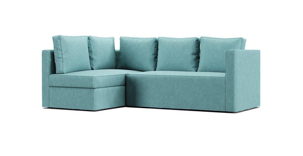 Fagelbo Chaise Sofa Cover - Care+ Tweed Mineral Blue