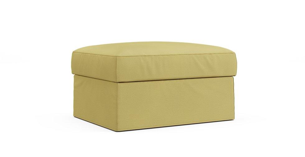 Farlov Footstool (with Storage) Cover - Care+ Tweed Amber
