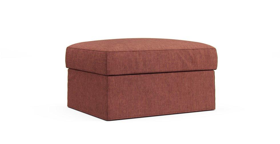 Farlov Footstool (with Storage) Cover - Care+ Tweed Sunset