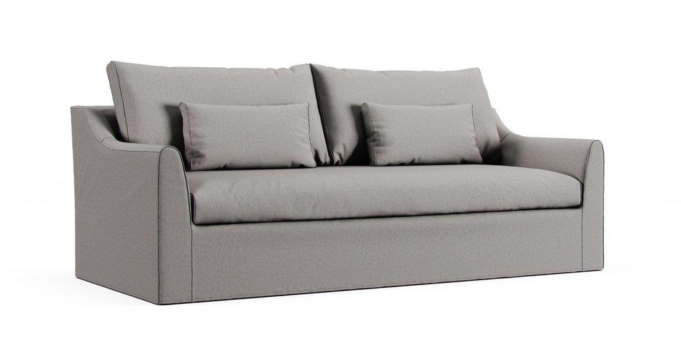 Farlov 3 Seater Sofa Cover - Care+ Canvas Ash