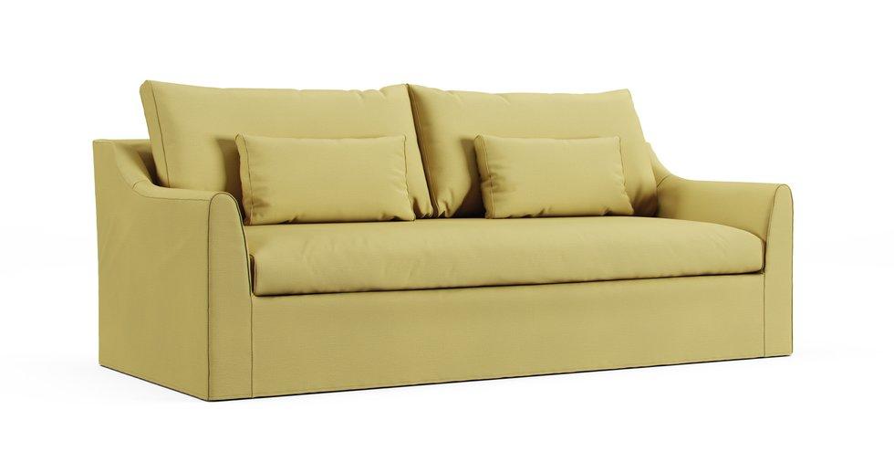 Farlov 3 Seater Sofa Cover - Care+ Tweed Amber