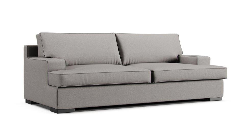 Goteborg 3 Seater Sofa Cover - Care+ Canvas Ash