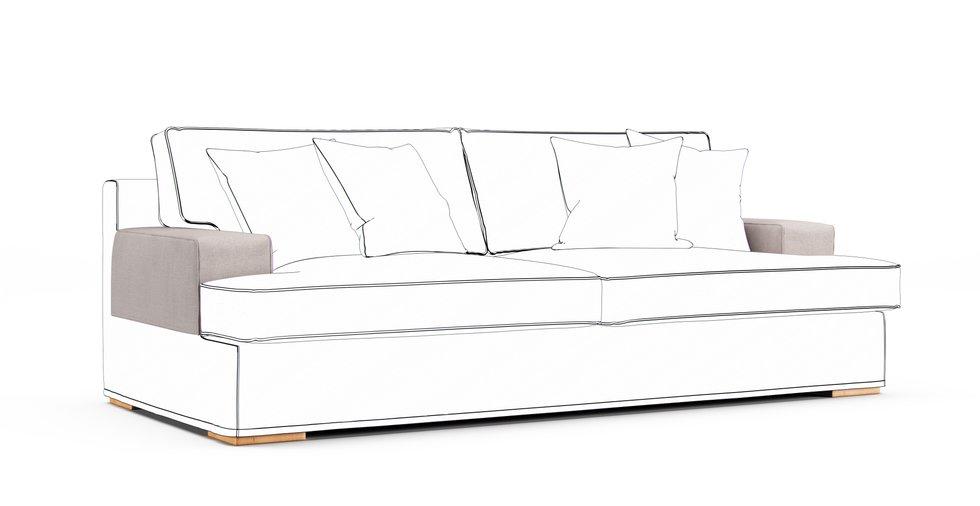 Goteborg Armrest Protector Covers — Add On - Mod Chenille Mist