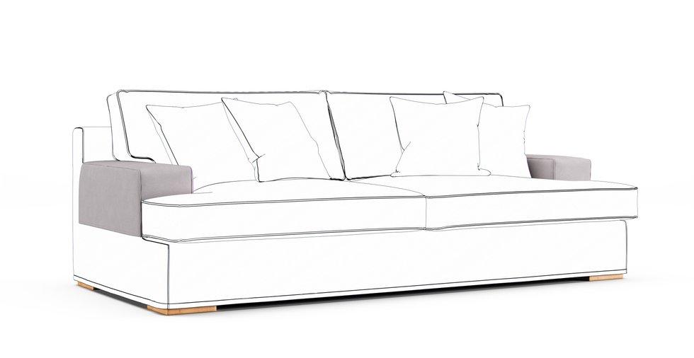 Goteborg Armrest Protector Covers — Add On - Everyday Weave Pebble