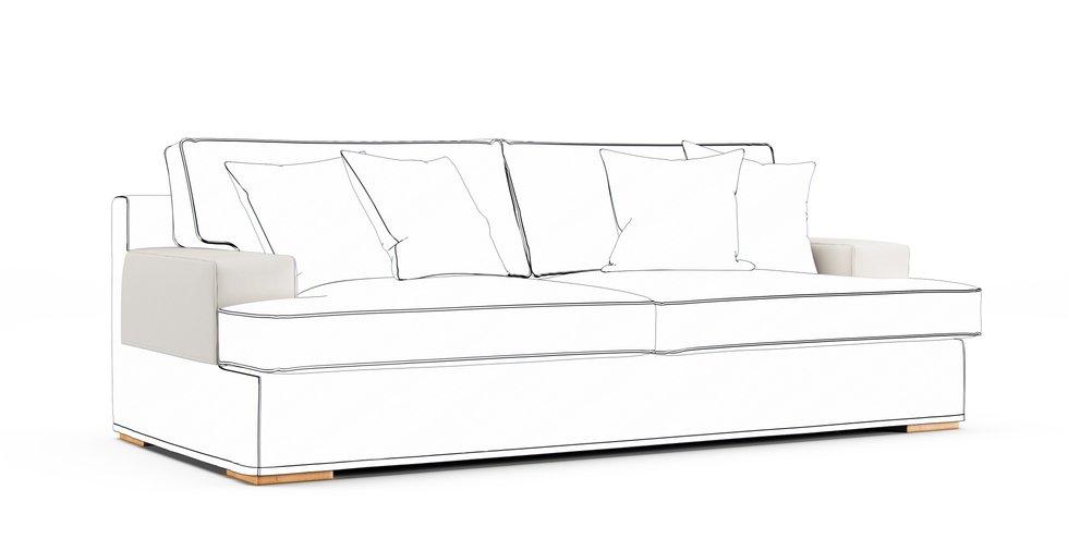 Goteborg Armrest Protector Covers — Add On - Everyday Weave Cream