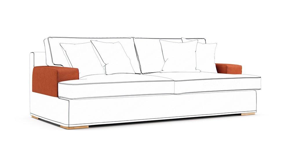 Goteborg Armrest Protector Covers — Add On - Everyday Weave Rust