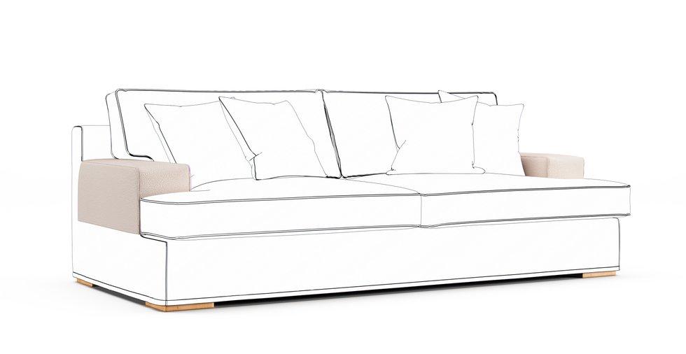 Goteborg Armrest Protector Covers — Add On - Mod Boucle Oatmeal