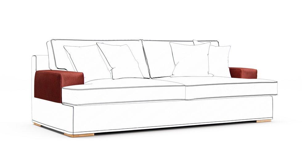 Goteborg Armrest Protector Covers — Add On - Signature Velvet Sunset