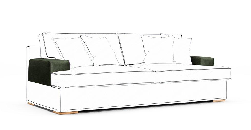 Goteborg Armrest Protector Covers — Add On - Signature Velvet Bayleaf