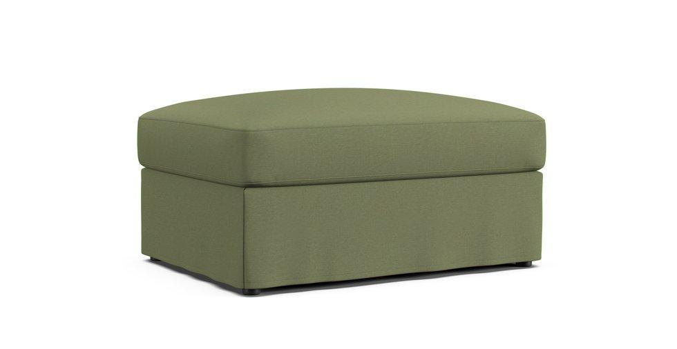 Gronlid Footstool with Storage Cover - Care+ Canvas Sage