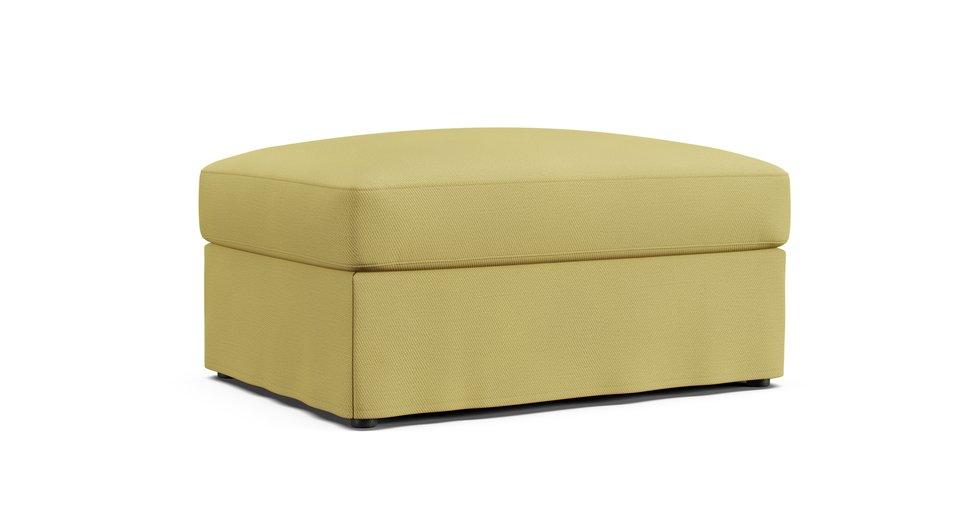 Gronlid Footstool with Storage Cover - Care+ Tweed Amber